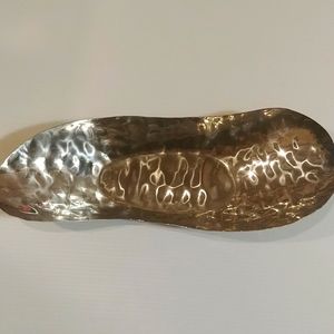 Hammered Silver Metal Tray